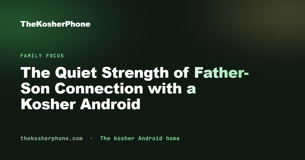 The Quiet Strength of Father-Son Connection with a Kosher Android