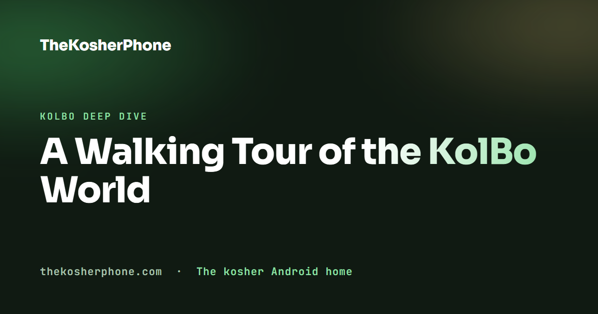 A Walking Tour of the KolBo World