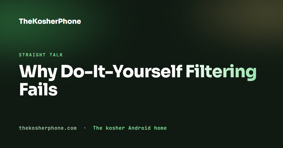 Why Do-It-Yourself Filtering Fails